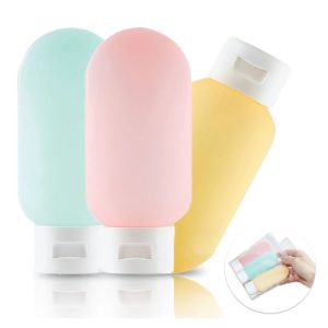 Kit Viagem Frasco Shampoo/Creme/Sabonete 60ml - 03 Pecas