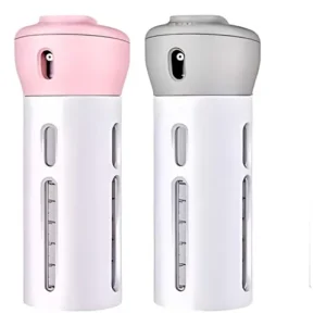 Dispenser Portatil de Viagem 4 em 1 Para Shampoo/Creme/Sabonete